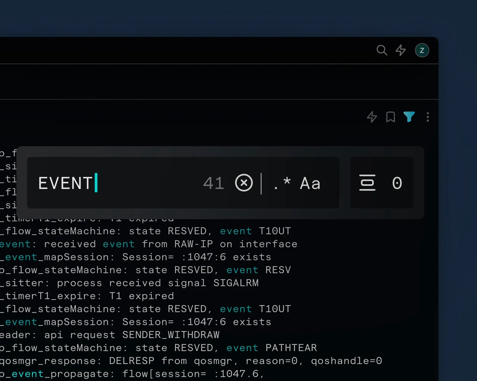 Warp's block-based terminal output