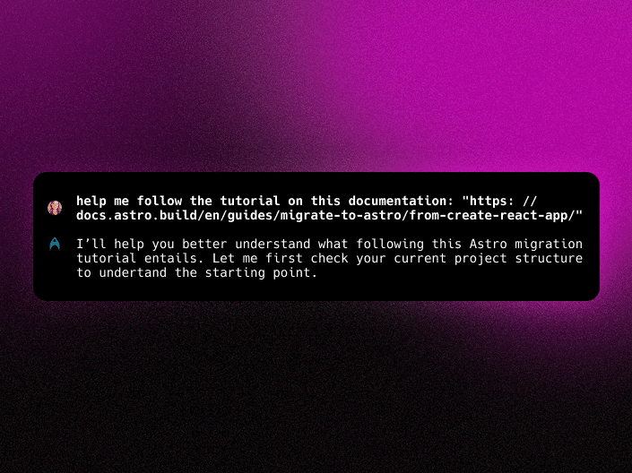 URL being included in Agent Mode request